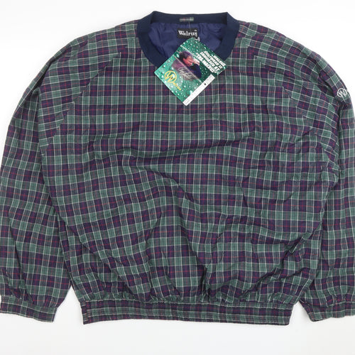 Walrus Men's Multicoloured Check Pullover Sweatshirt XL