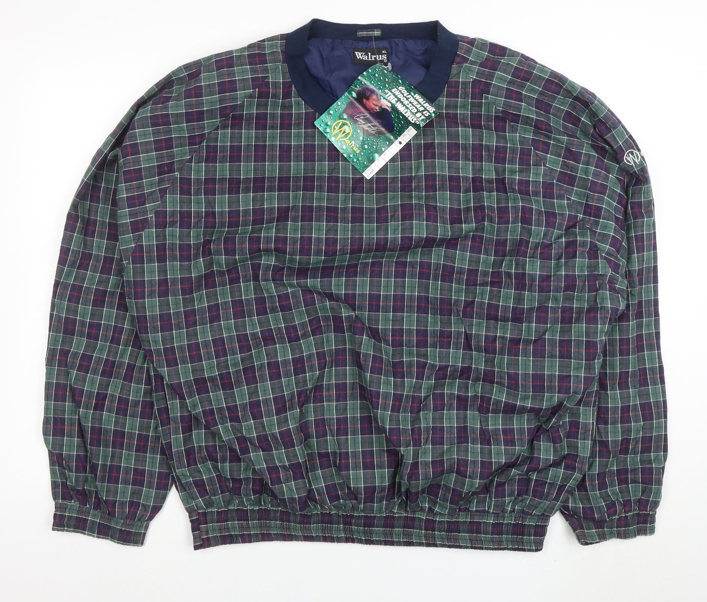Walrus Men's Multicoloured Check Pullover Sweatshirt XL