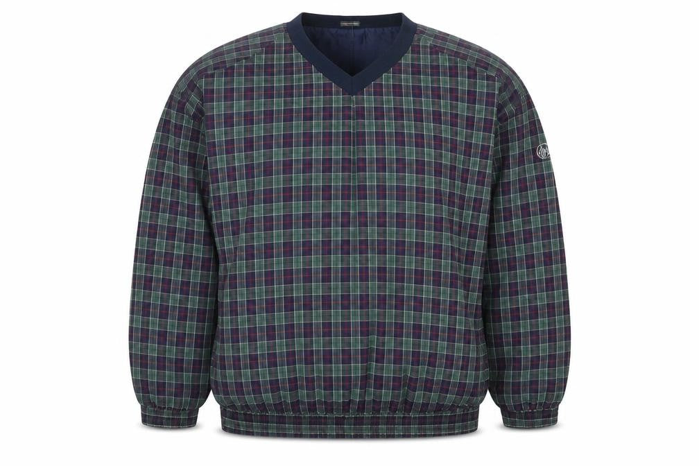 Front view of Walrus Men's Multicoloured Check Pullover Sweatshirt XL
