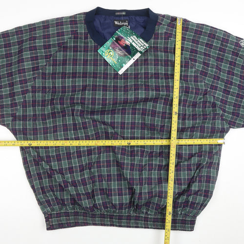 Walrus Men's Multicoloured Check Pullover Sweatshirt XL