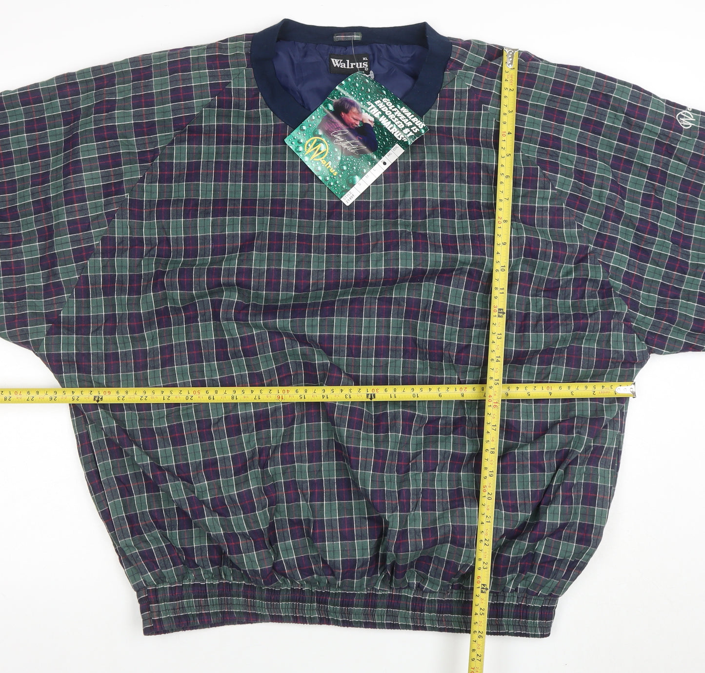 Walrus Men's Multicoloured Check Pullover Sweatshirt XL