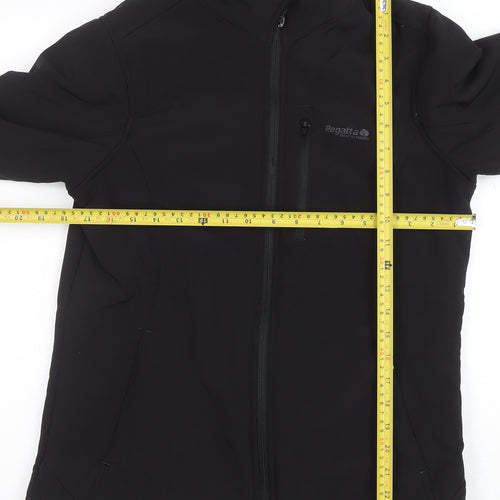 Regatta Womens Black Softshell Jacket Size 12 Water Resistant