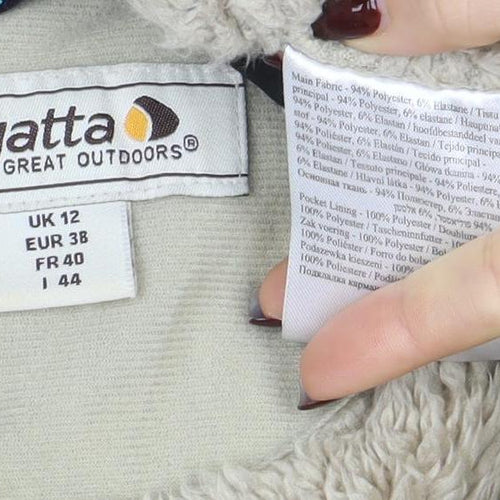 Regatta Womens Black Softshell Jacket Size 12 Water Resistant