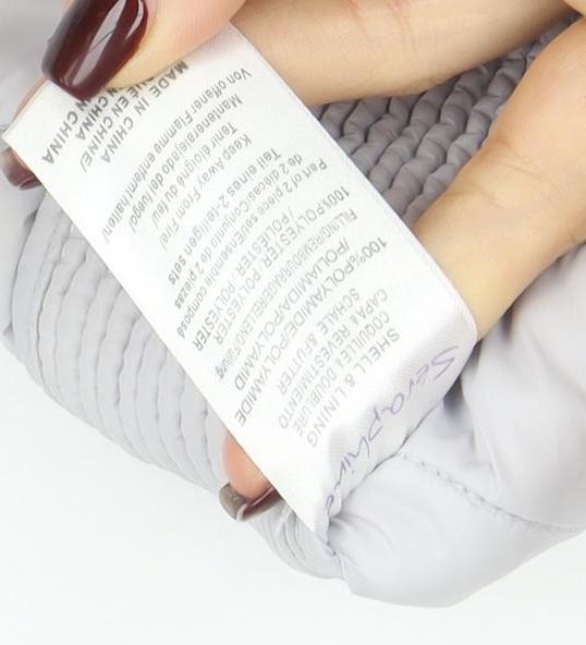 Seraphine Womens Grey 12 Hooded Quilted Puffer Jacket