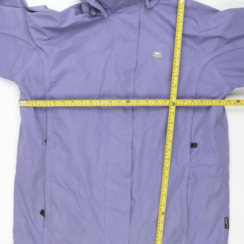 Trespass Womens Purple Waterproof Hooded Rain Jacket XL