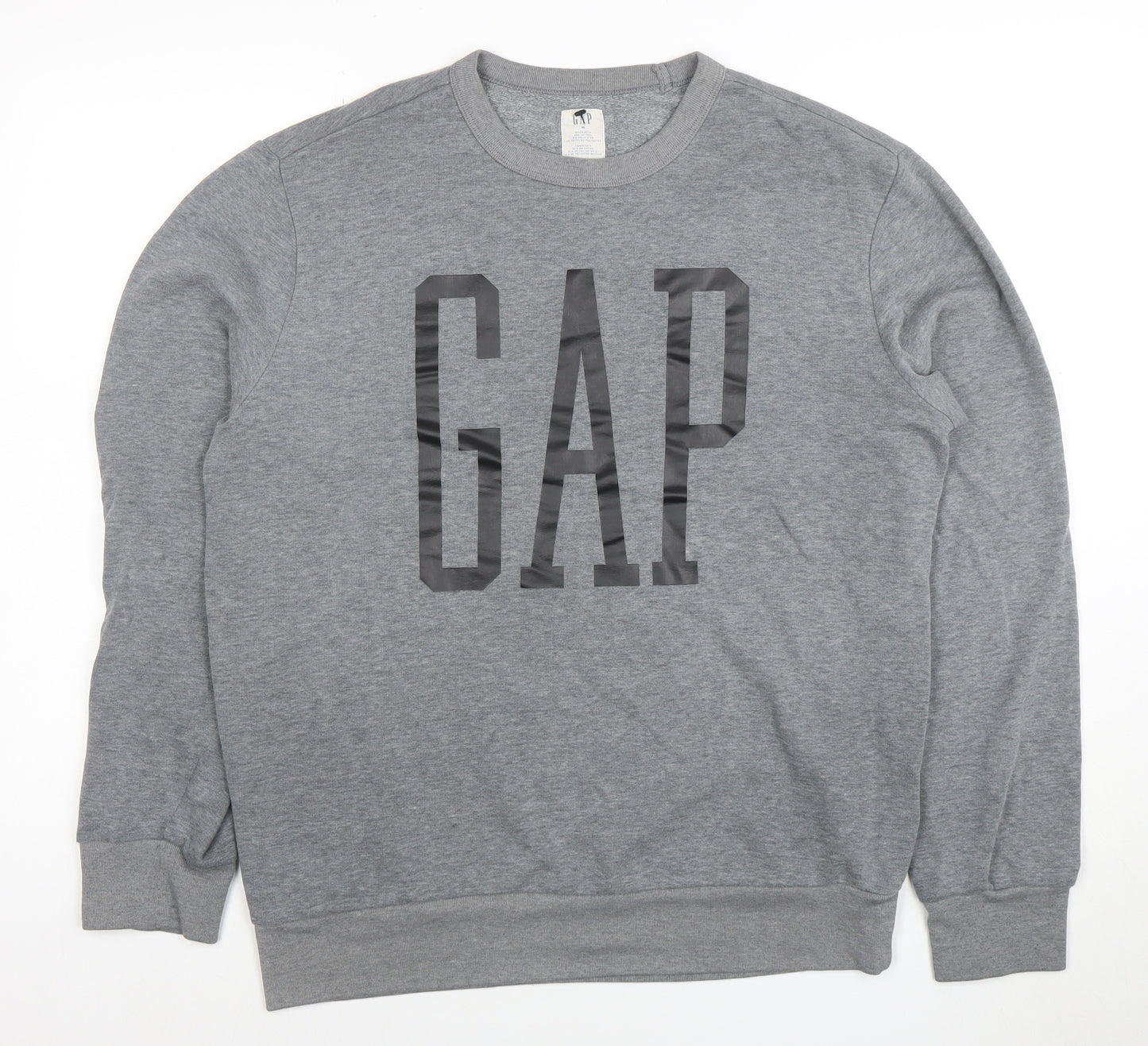 GAP Men's Grey Graphic Logo Crew Neck Sweatshirt M