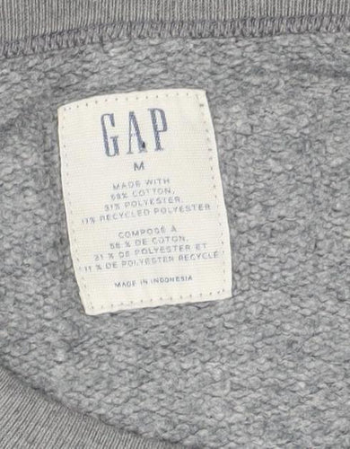 GAP Men's Grey Graphic Logo Crew Neck Sweatshirt M