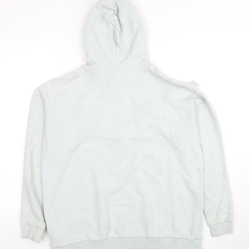 River Island Womens Light Blue Ruffle Pullover Hoodie XS