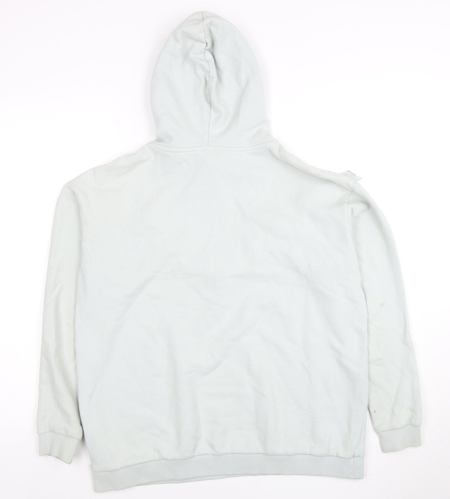 River Island Womens Light Blue Ruffle Pullover Hoodie XS