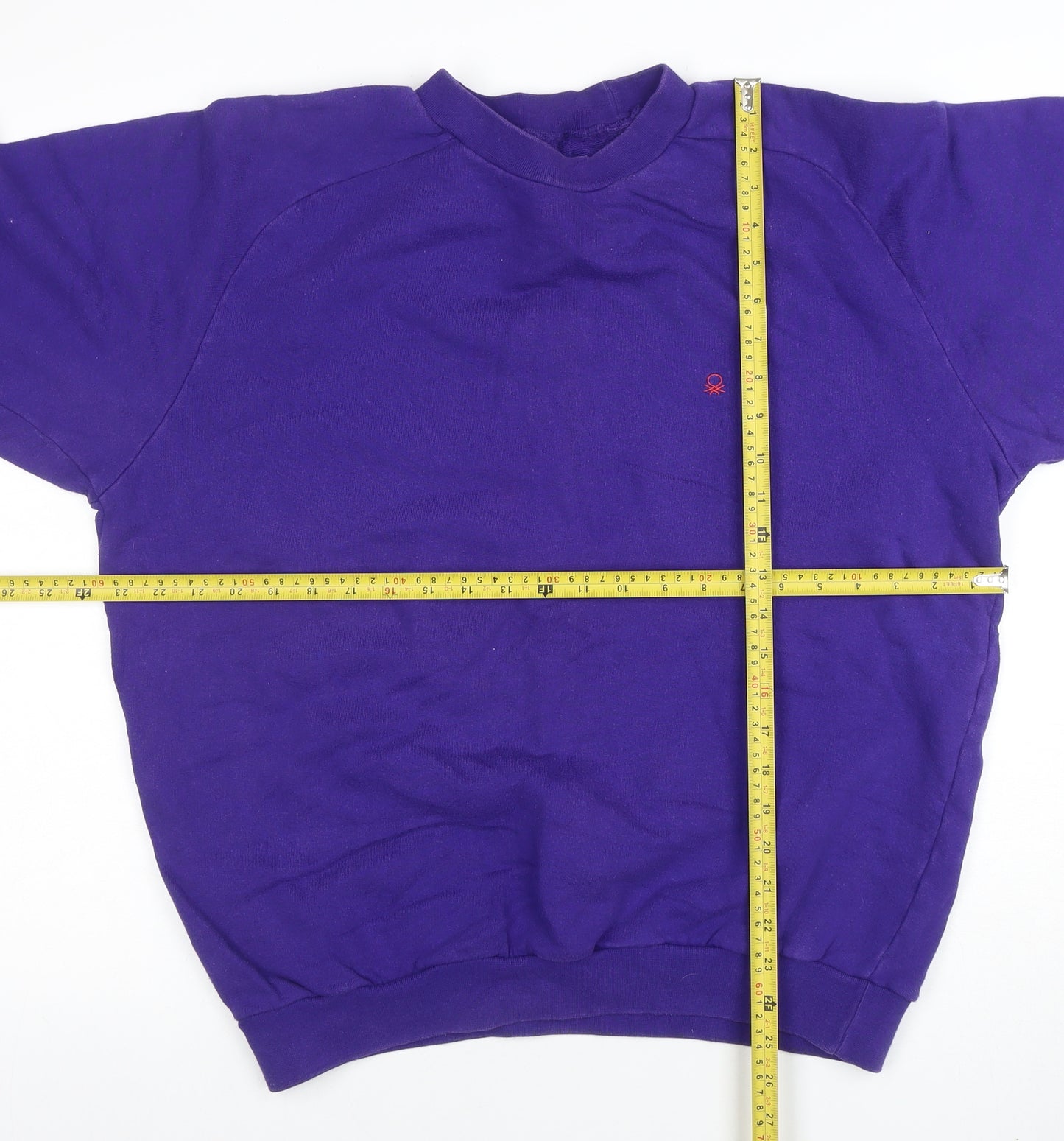 United Colors of Benetton Womens Purple Cotton Pullover Sweatshirt L