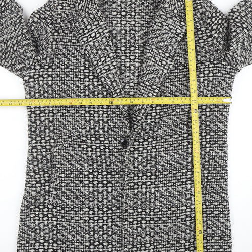 Therapy Women’s Grey Tweed Mid-Length Overcoat Size 14