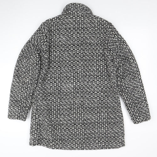 Therapy Women’s Grey Tweed Mid-Length Overcoat Size 14