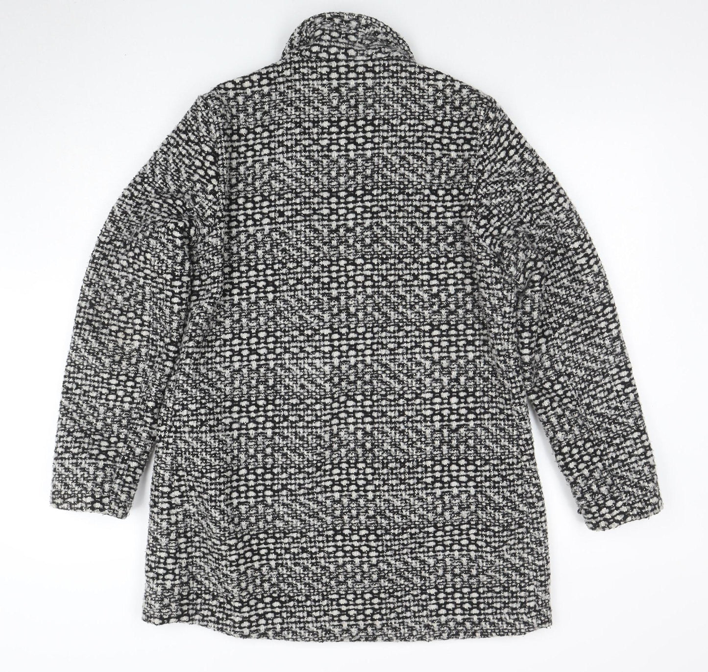 Therapy Women’s Grey Tweed Mid-Length Overcoat Size 14