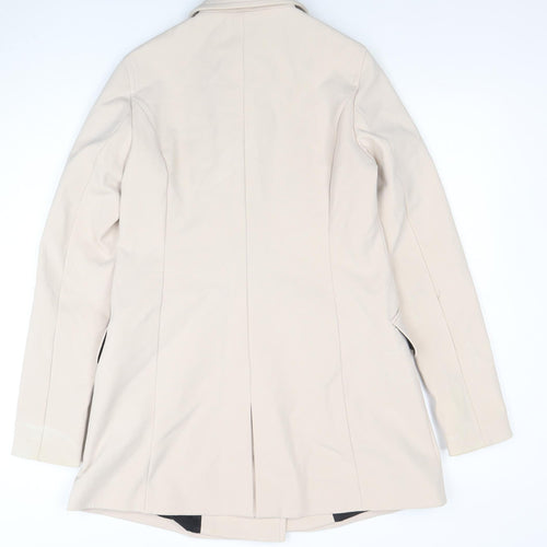 Expresso Women's Beige Trench Coat Size 10 Classic Mid-Length