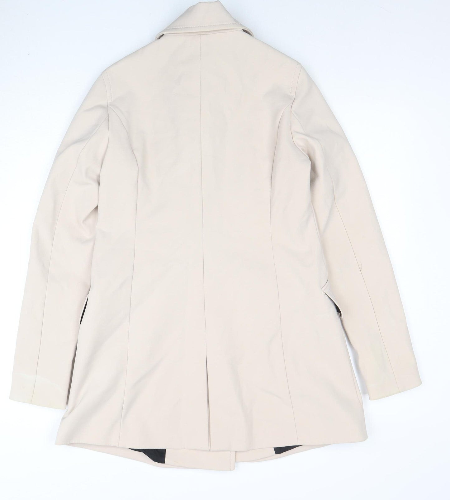 Expresso Women's Beige Trench Coat Size 10 Classic Mid-Length