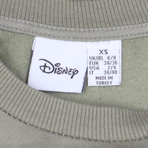 Disney Women Khaki XS Crew Neck Pullover Sweatshirt The Lion King