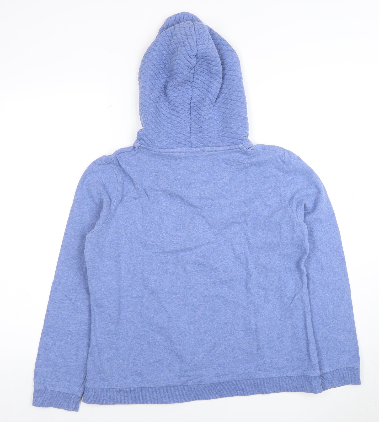 Maine New England Women's Blue 1/4 Zip Hooded Sweatshirt Size 14