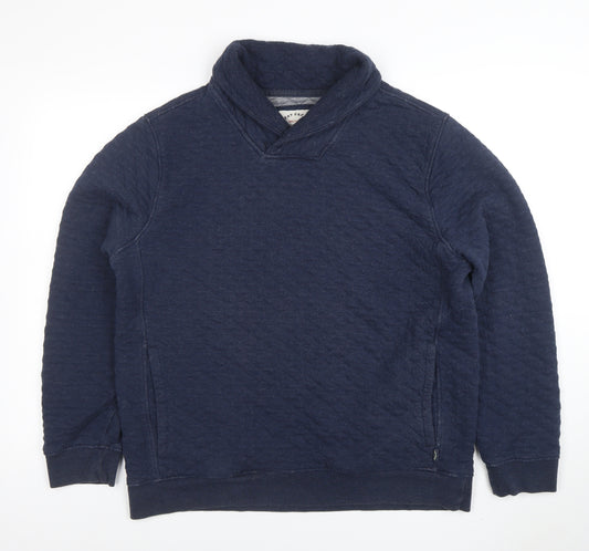 Fat Face Women’s Navy Blue Cotton Blend Pullover Sweatshirt Size L