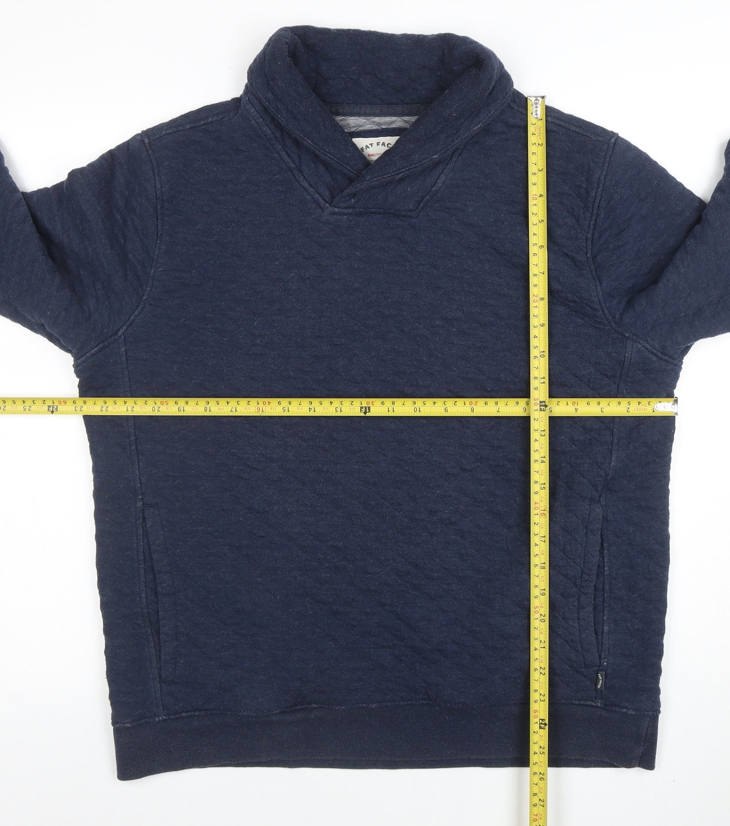 Fat Face Women’s Navy Blue Cotton Blend Pullover Sweatshirt Size L