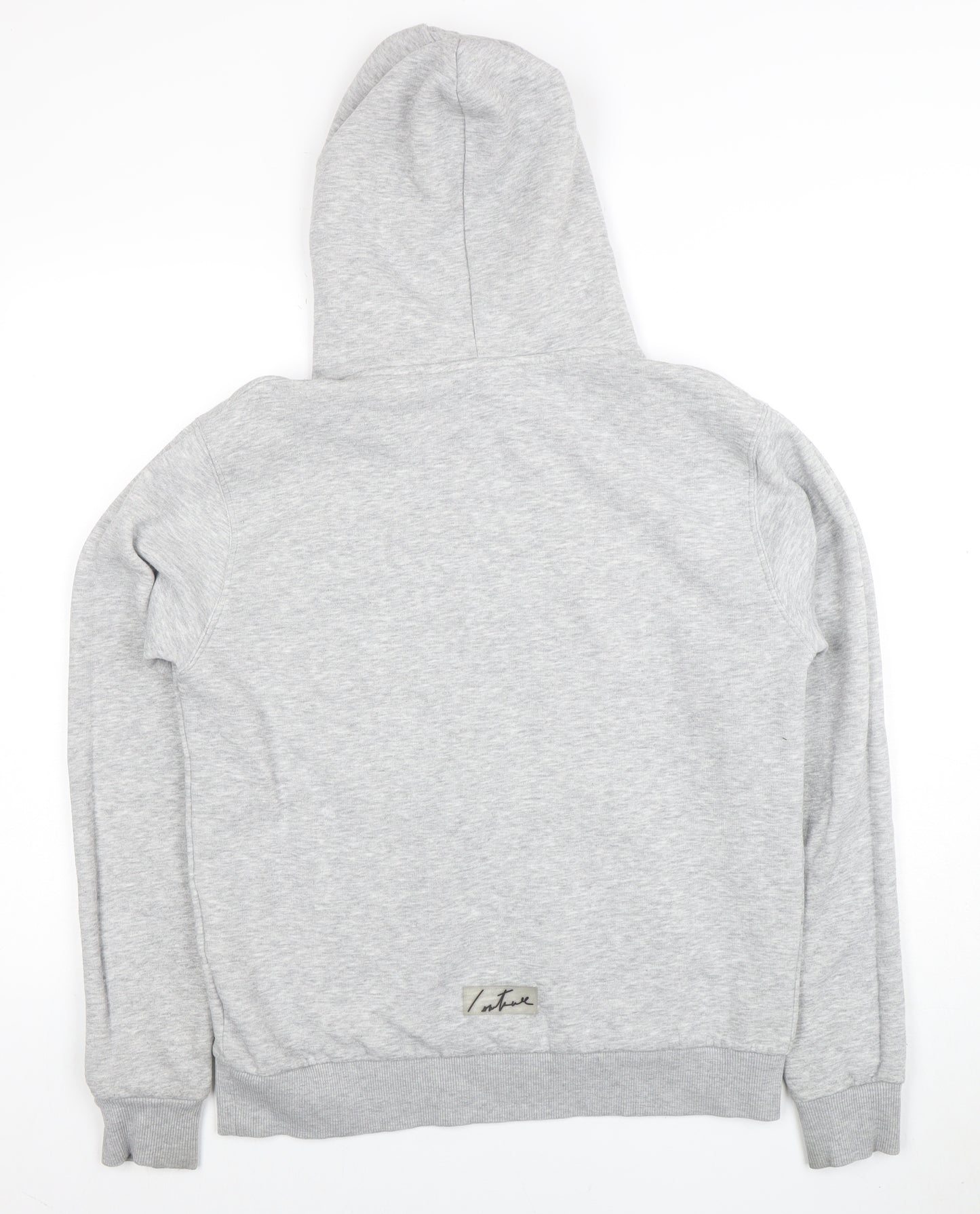 Couture Mens Grey Regular Fit Pullover Hoodie Size L