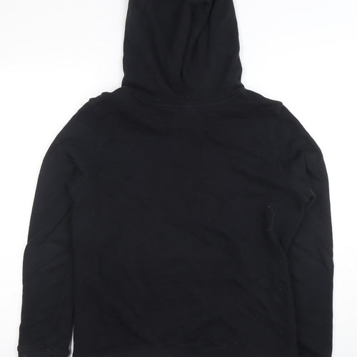 Adidas Womens Black XS Pullover Hoodie with Logo Design