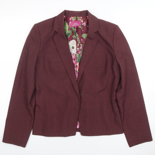 Whistles Express Womens Red Long Sleeve Classic Blazer Size 12