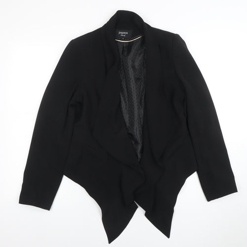 Papaya Women’s Black Shawl Collar Tailored Blazer Size 12