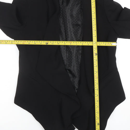 Papaya Women’s Black Shawl Collar Tailored Blazer Size 12