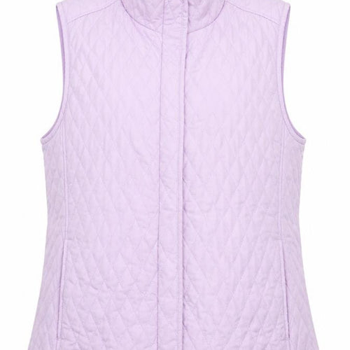 Croft & Barrow Women's Purple Quilted Sleeveless Waistcoat L