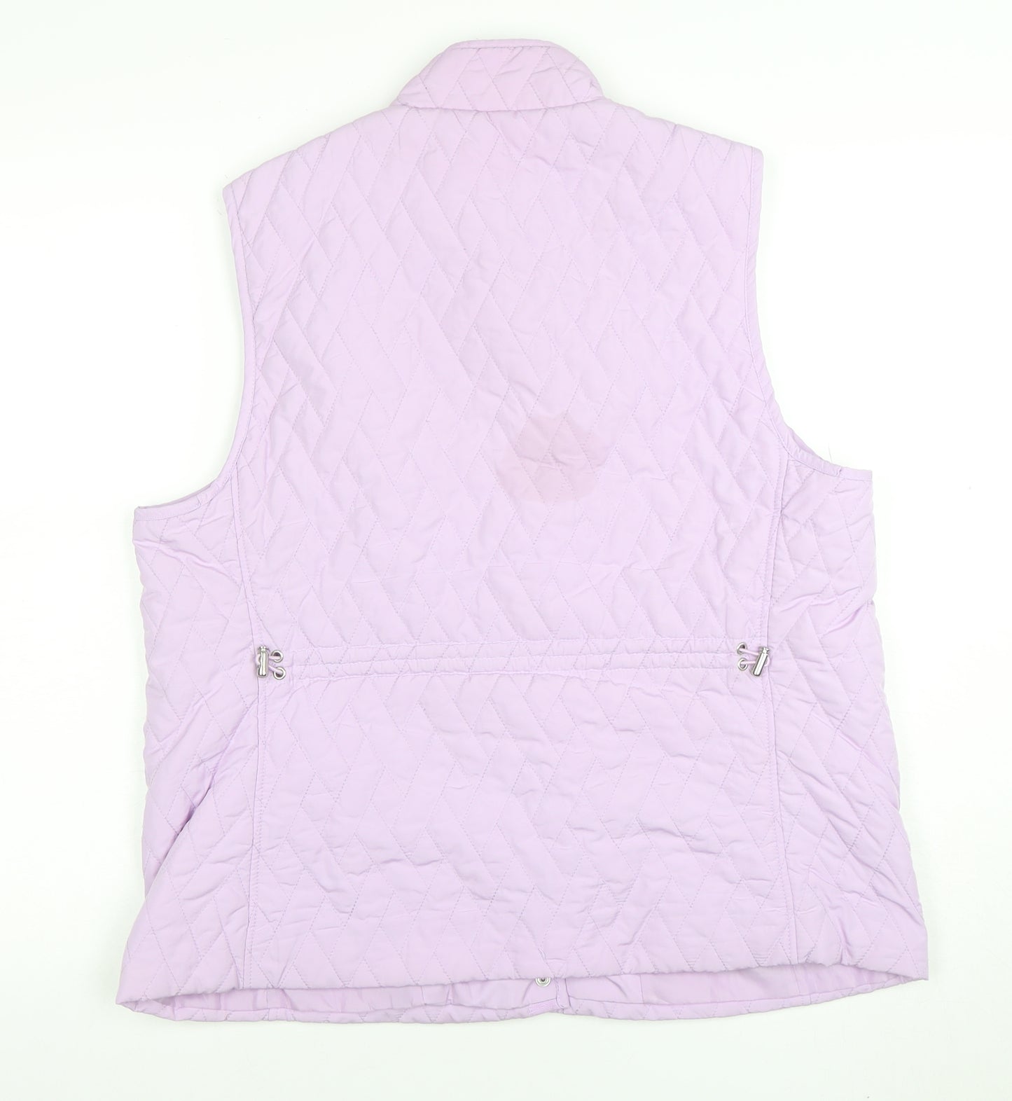 Croft & Barrow Women's Purple Quilted Sleeveless Waistcoat L
