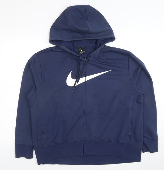 Nike Men's Blue Dri-Fit Full Zip Hoodie Size L