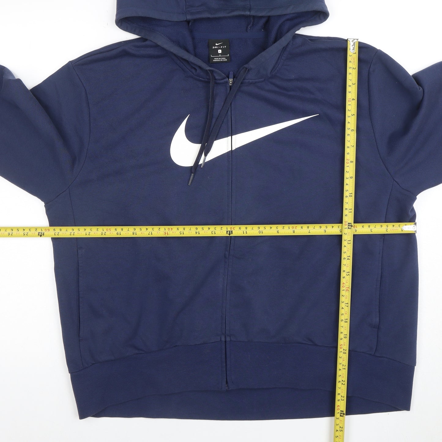 Nike Men's Blue Dri-Fit Full Zip Hoodie Size L