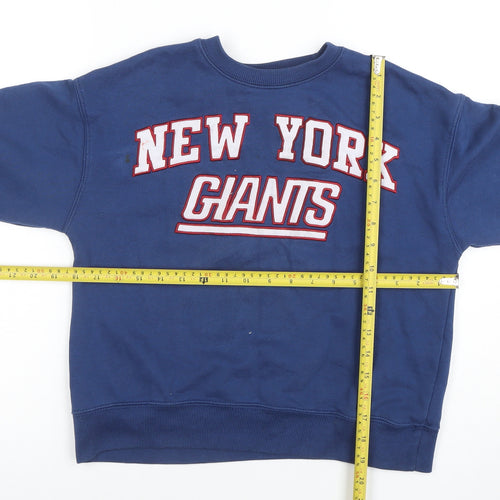 ZARA Boys Blue New York Giants Pullover Sweatshirt 9-10 Years Crew Neck