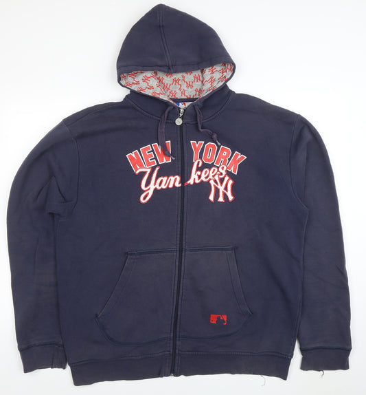 Sportfox MLB Men's Blue Full Zip Hoodie XL New York Yankees