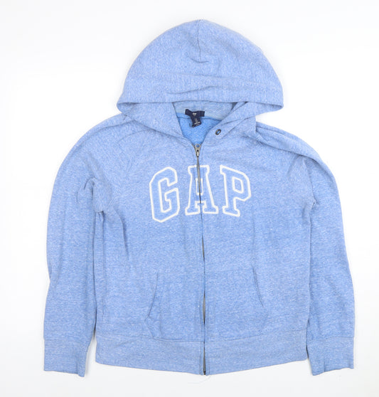 GAP Womens Blue Full Zip Hoodie Size S Classic Casual Sweatshirt