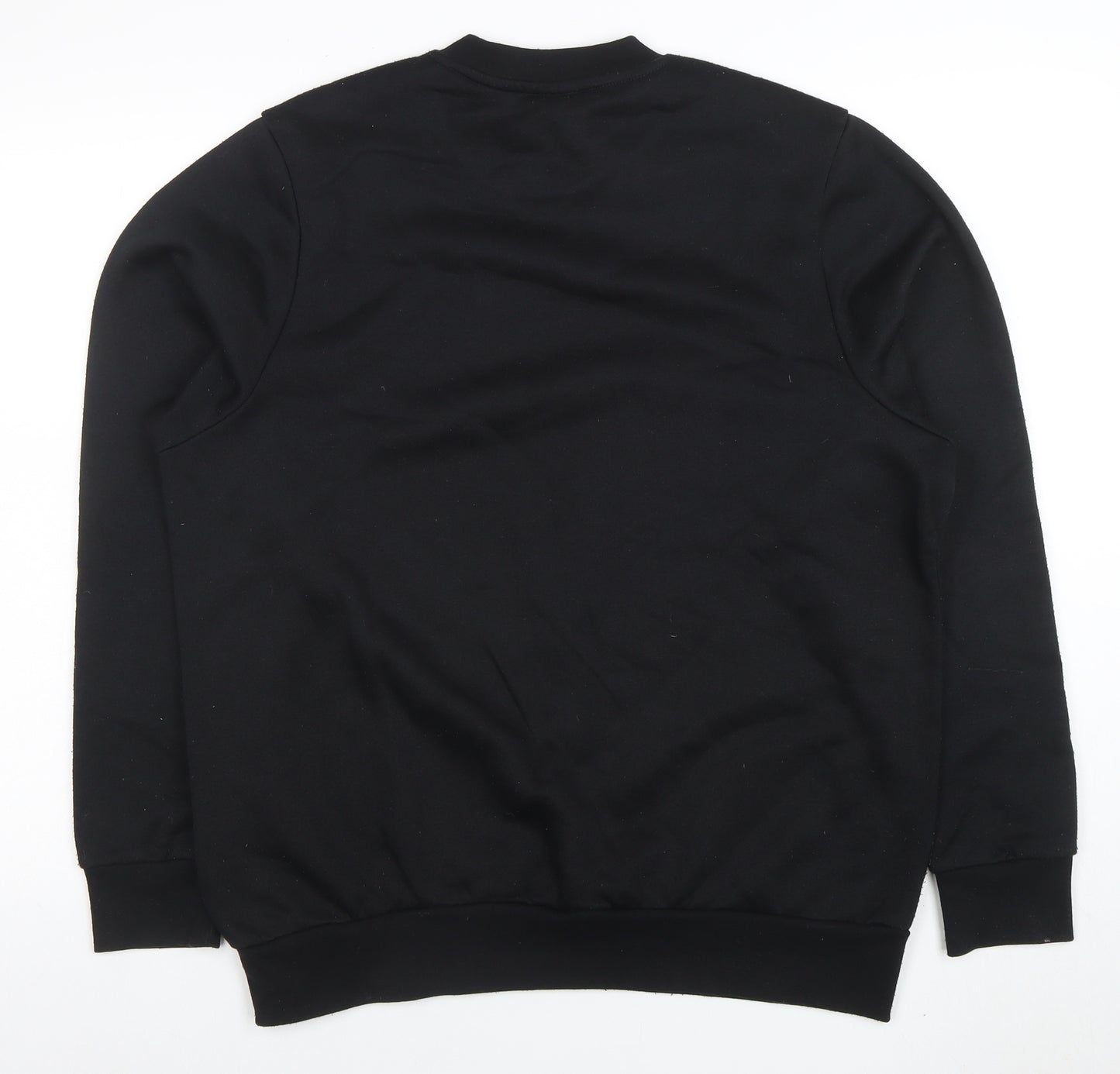Slazenger Mens Black Crew Neck Pullover Sweatshirt Size M