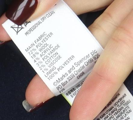 Classic Women’s Navy Blue Wool Blend Pea Coat Size 16