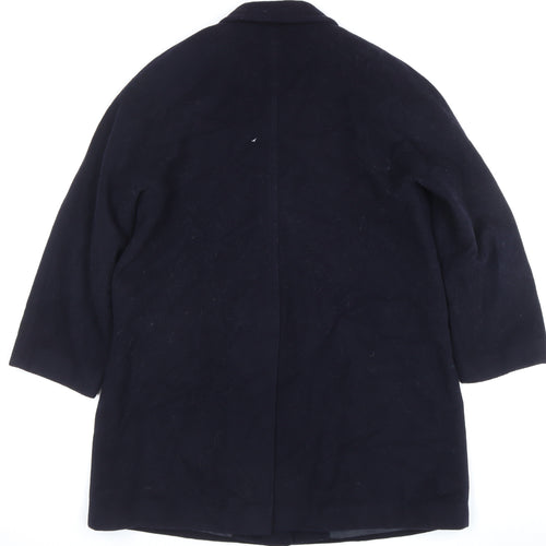 Windsmoor Women's Black Wool Cashmere Long Overcoat Size 14