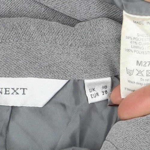 Next Womens Grey Size 10 Classic Blazer Jacket Single Breasted
