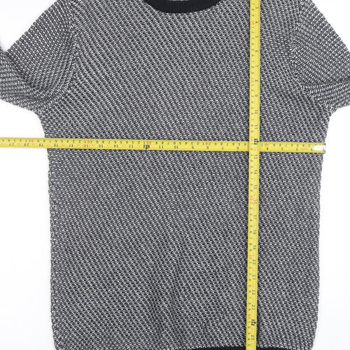 Next Men's Grey Cotton Knit Crew Neck Jumper Size M