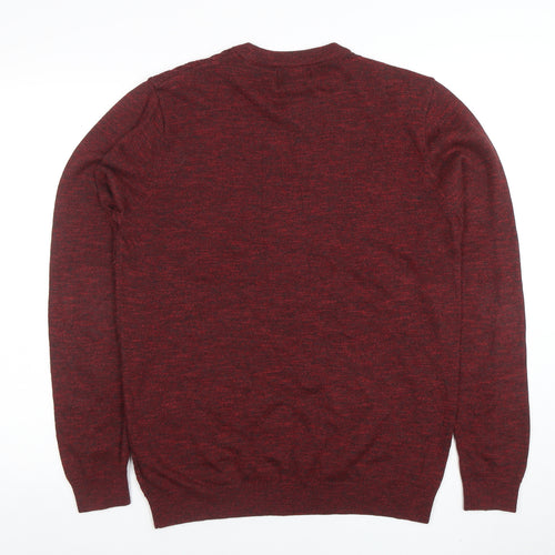 Next Men's Red Crew Neck Cotton Knit Jumper Size M
