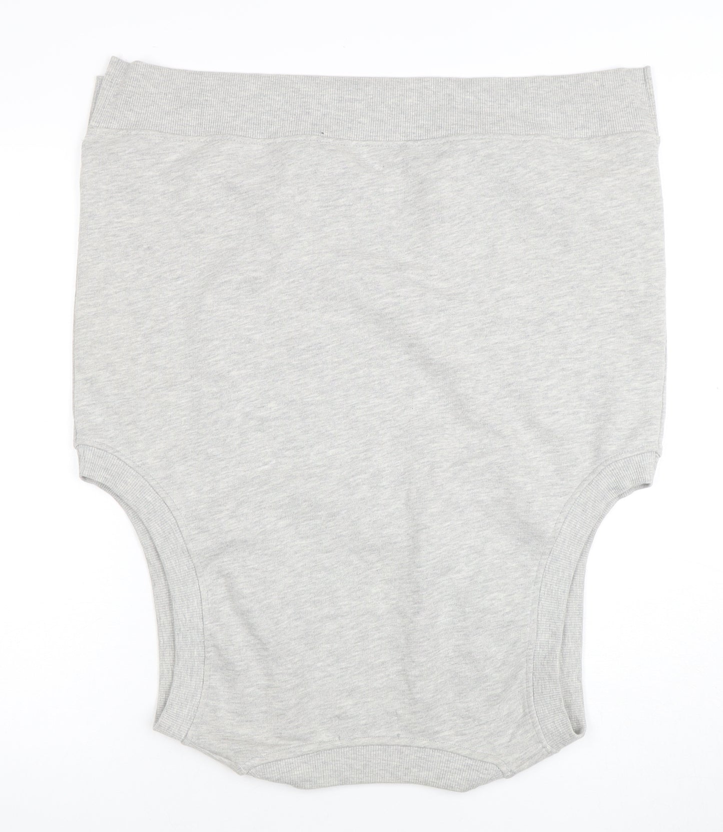 Pull&Bear Men's Grey V-Neck Sleeveless T-Shirt Medium