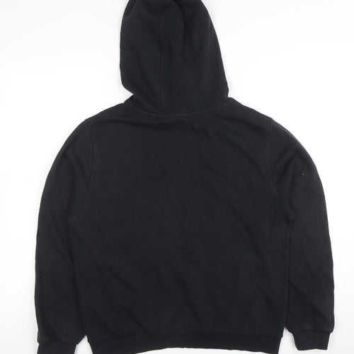 Nike Boys Black Pullover Hoodie XL Cotton Blend with Logo Detail