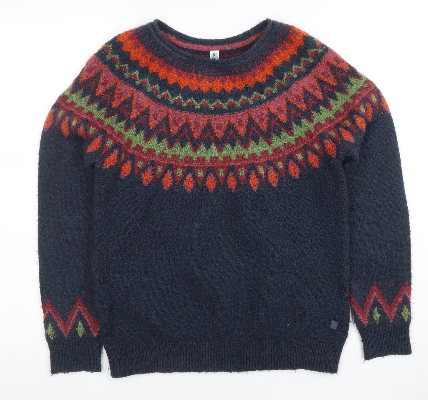 Weird Fish Women Multicoloured Fair Isle Knit Jumper Size 8