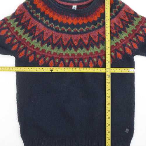 Weird Fish Women Multicoloured Fair Isle Knit Jumper Size 8