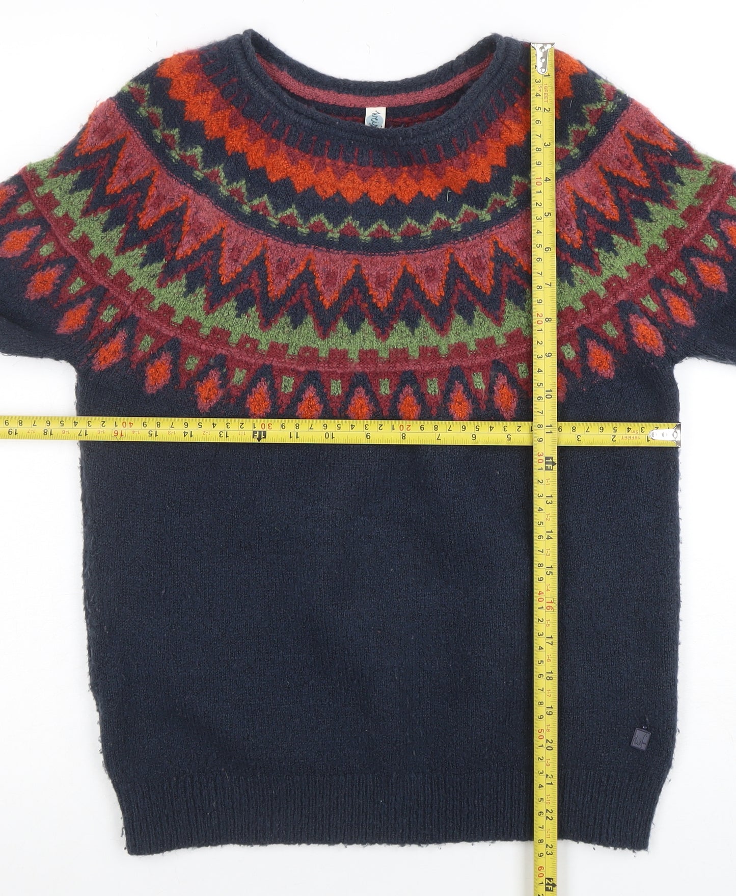 Weird Fish Women Multicoloured Fair Isle Knit Jumper Size 8