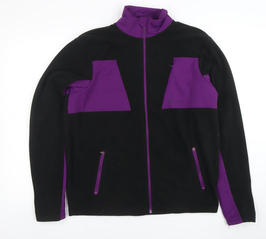 Arc'teryx Men's Black Purple Soft Shell Fleece Jacket Size M
