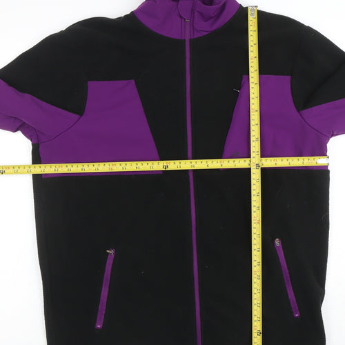 Arc'teryx Men's Black Purple Soft Shell Fleece Jacket Size M