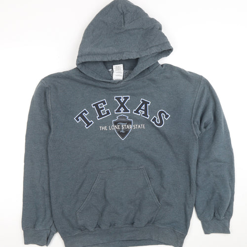 Gildan Men's Blue Texas Pullover Hoodie Size S Heavy Blend Fleece