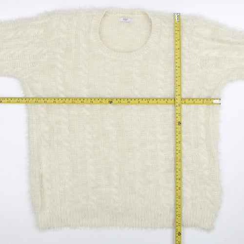 Cotton Traders Women’s Cream Cable-Knit Jumper Size 22/24